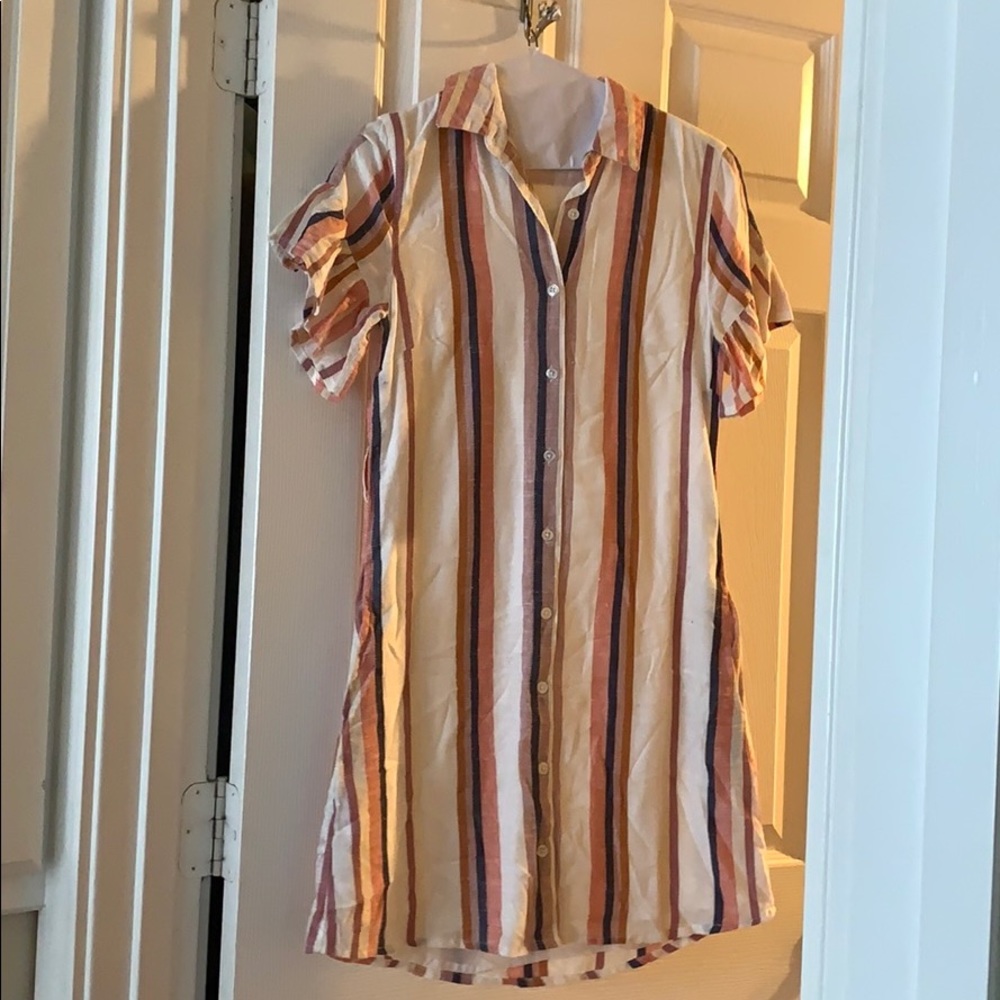Harper Heritage button blouse dress